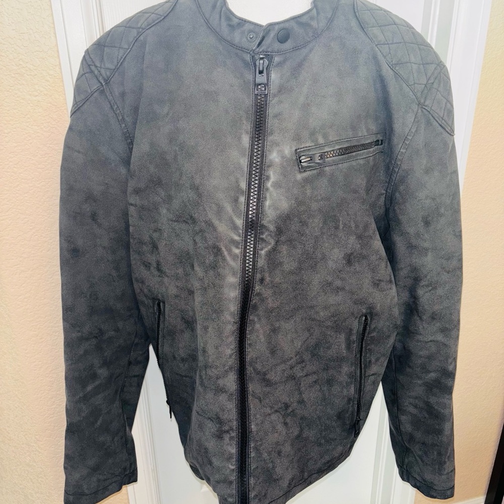 Guess Men's Charcoal Bomber Jacket